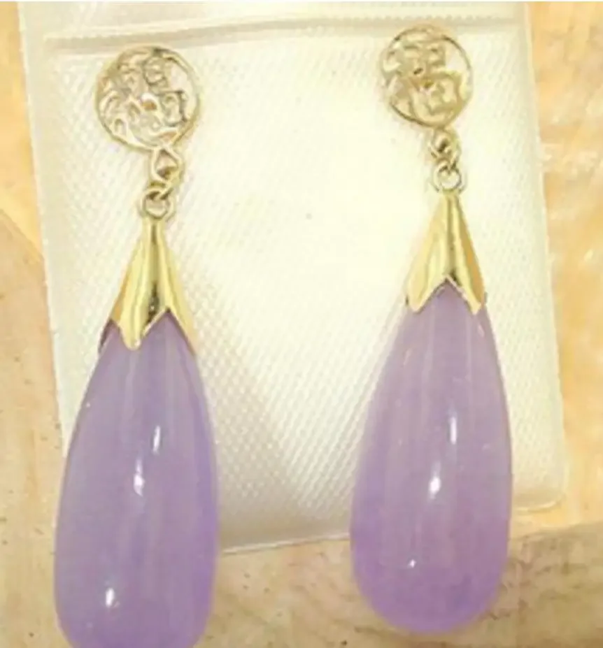 

Beautiful women jewelry Lavender Jade Earrings