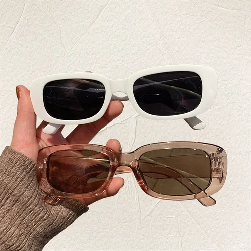 Imagen 2 del producto Gafas de sol cuadradas con montura pequeña para mujer, lentes de sol polarizadas antideslumbrantes con protección UV, estilo Retro, a la moda, con forma de huevo