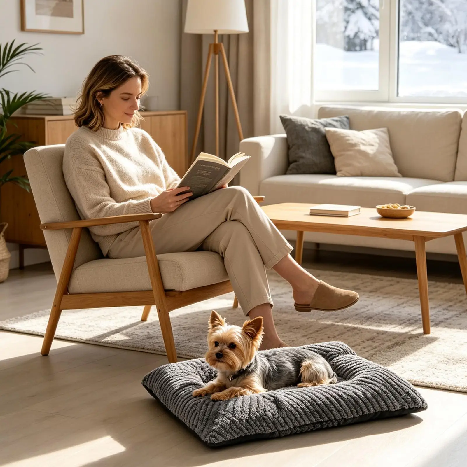 Plush Dog Bed Soft Rectangular Sleeping Cushion With Pillow And Raised Edges Plush Dog Crate Bed For Small Medium Large Breed