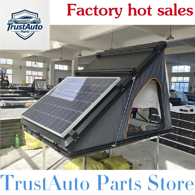 TrustAuto Parts Store Is Having A Hot Sale Ultra-Light Aluminium Hard Roof Top Tent With Ladder 4X4 Car And Cam