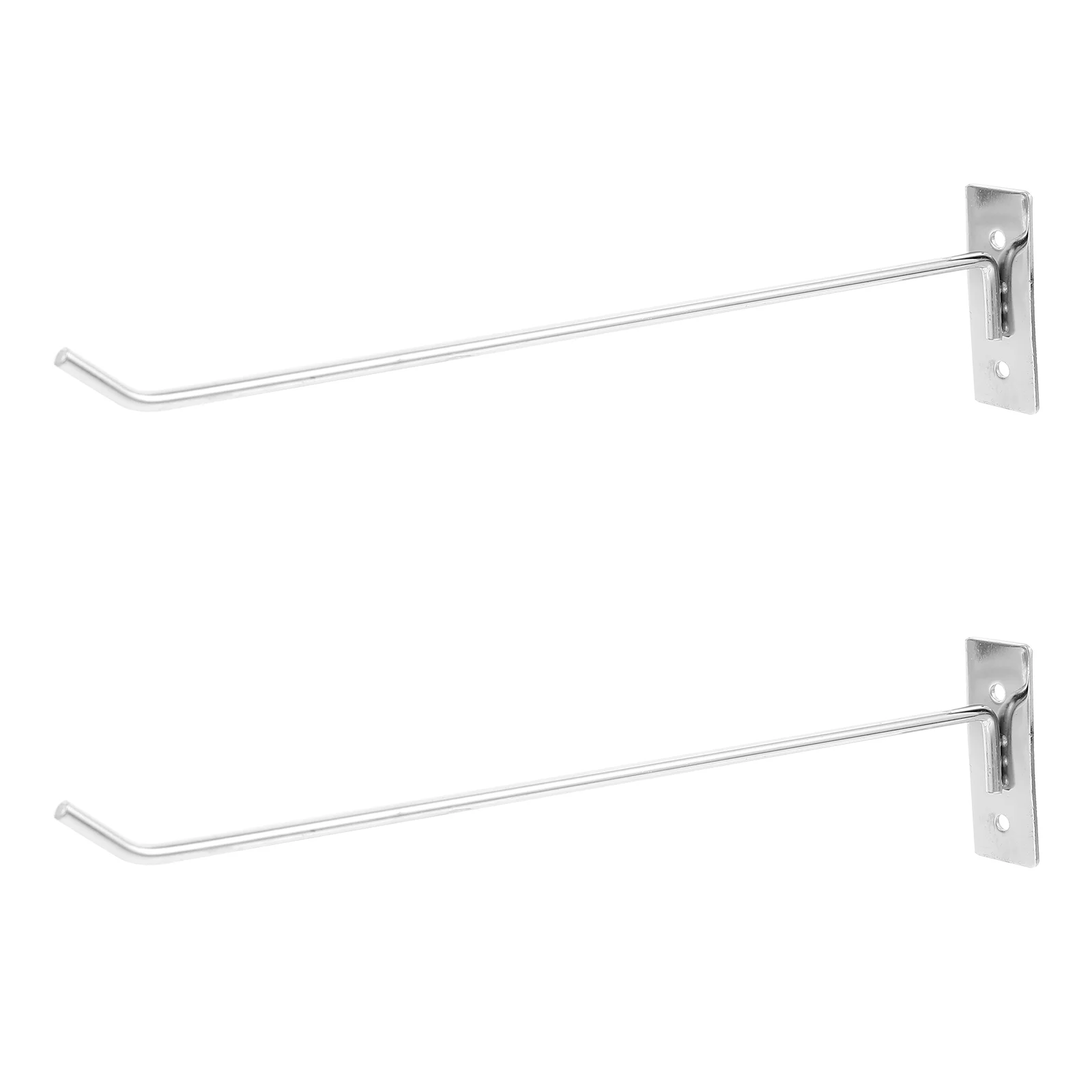

2 Pcs 5mm Thick 30cm Wall Hooks for Home Workshop Garage Pegboard Accessories Metal Straight Nail Supermarket Display