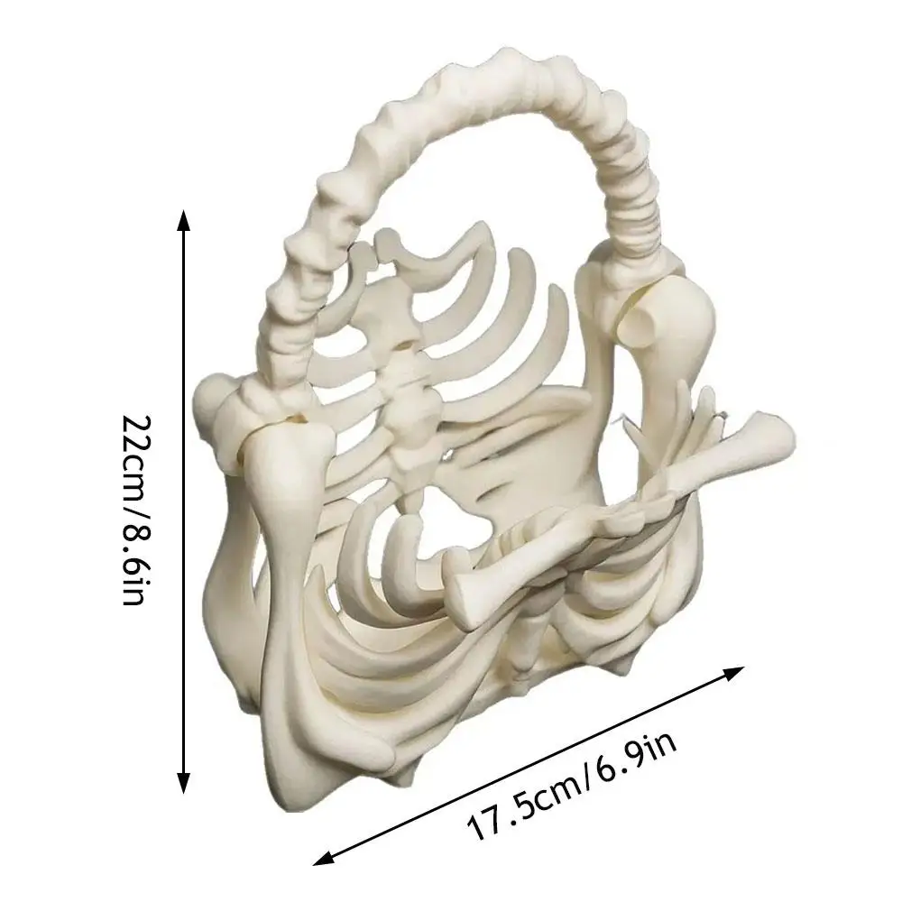 Unique Skeleton Rib Cage Handbag Gothic Horror Style Purse  Halloween Party Clutch Bag For Women 3D Printed Skeleton Bone Bag