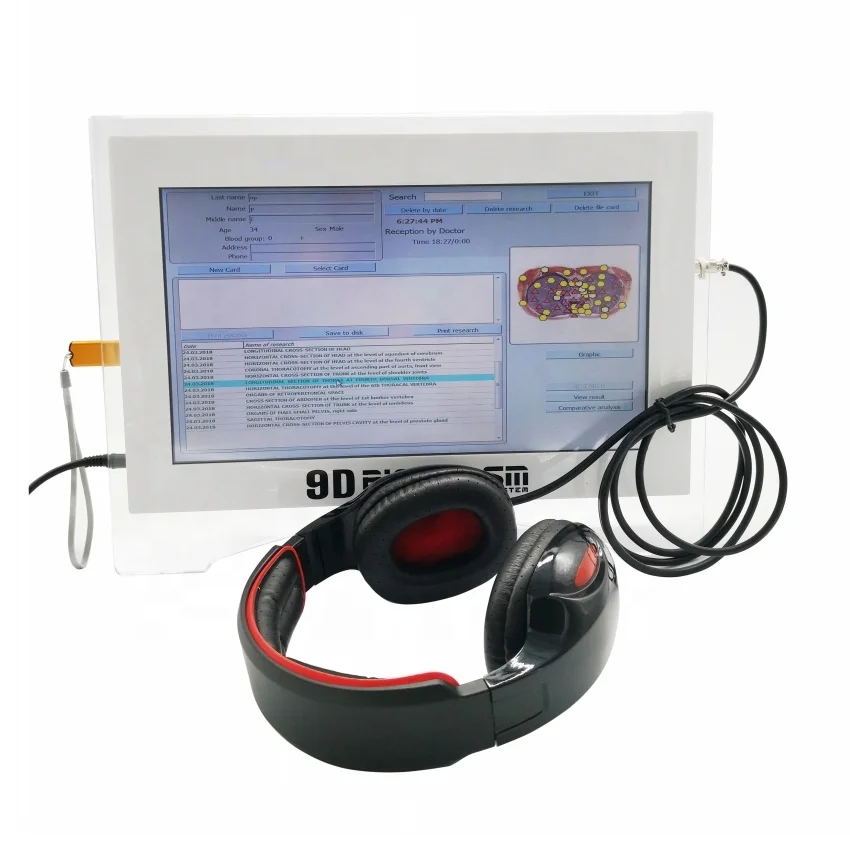 Biochemical Analysis System Bio 9D NLS Touch Screen Full Body Health Analyzer