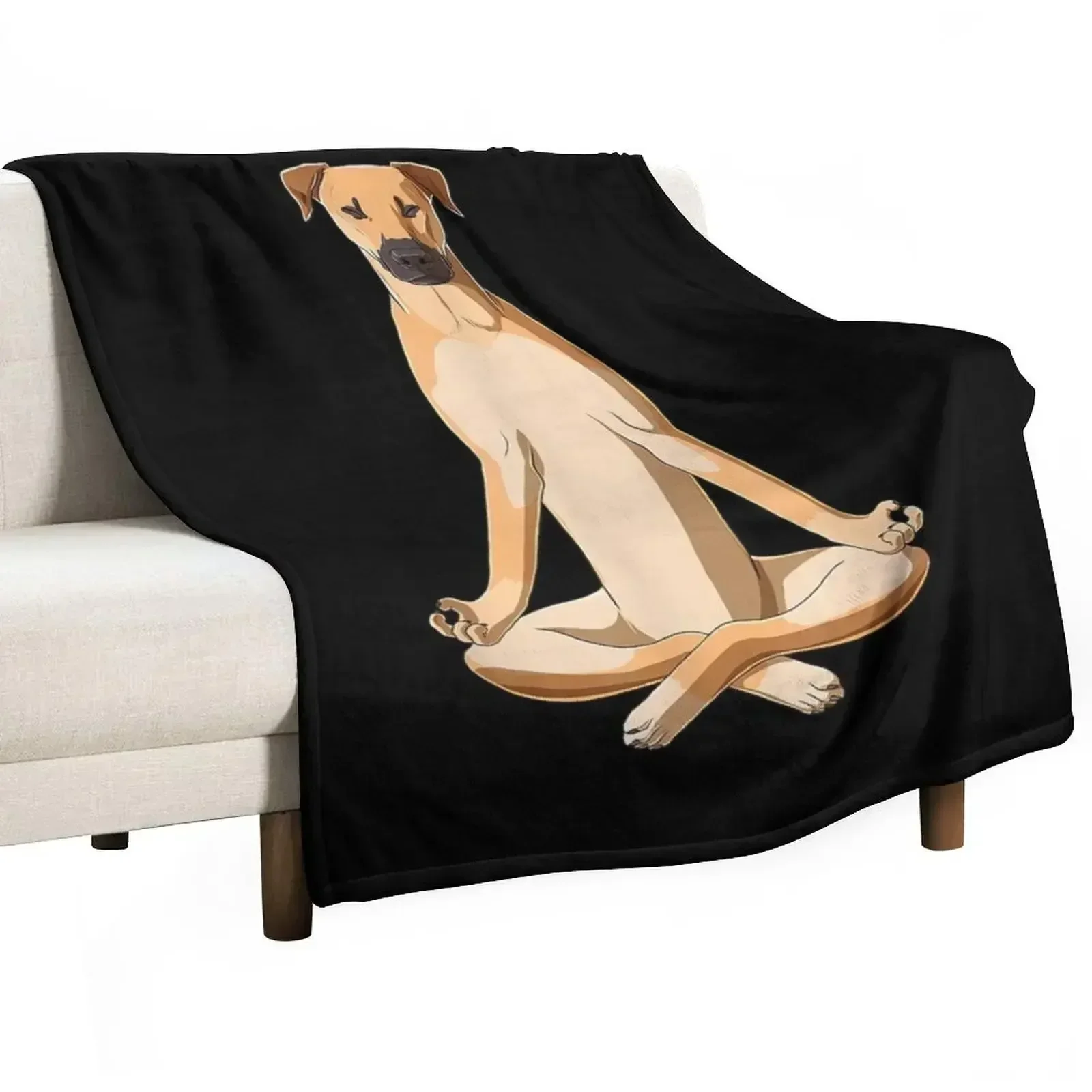 Funny Black mouth cur Throw Blanket Giant Sofa Sofas Blankets