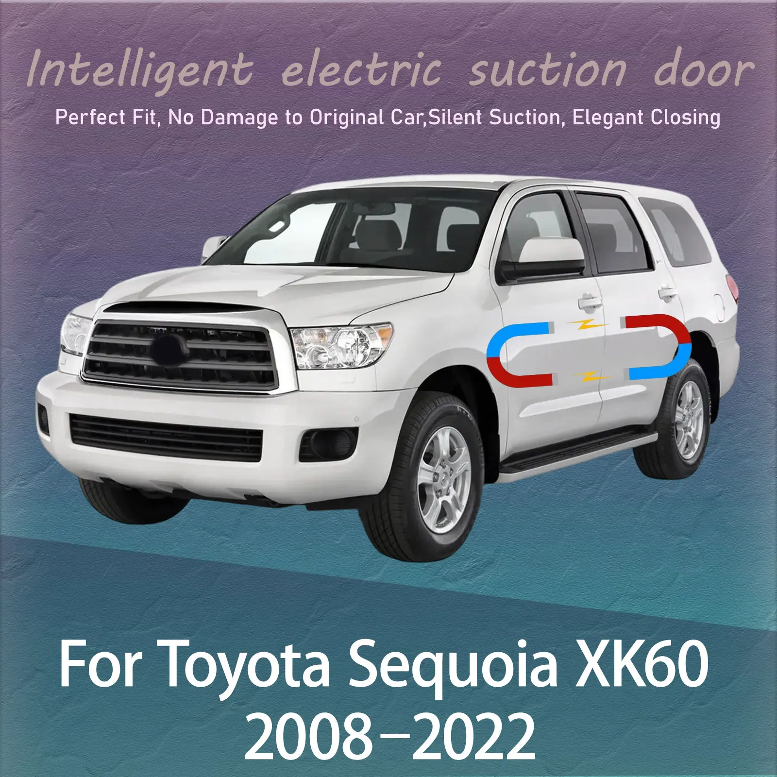 

Electric Soft Close Door Kit For Toyota Sequoia XK60 2008–2022 Auto Silent Anti-Slam Suction Door System Automatic Closing Latch