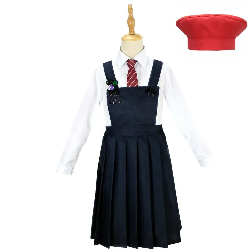 Movie Matilda Cosplay Costume School Uniform Coat Skirt Tie Roald Dahl’s Matilda Cosplay Halloween School Suits for Kids Girls