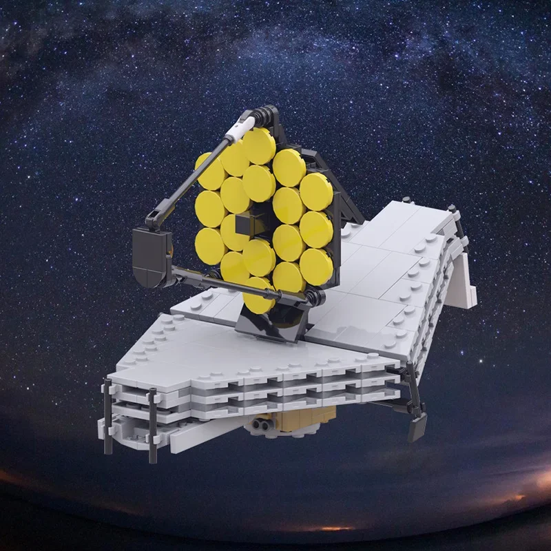 

MOC James Webb Space Telescope Model Building Blocks Set Deep Space Infrared Detector Bricks Assembled Puzzle Toy Children Gift