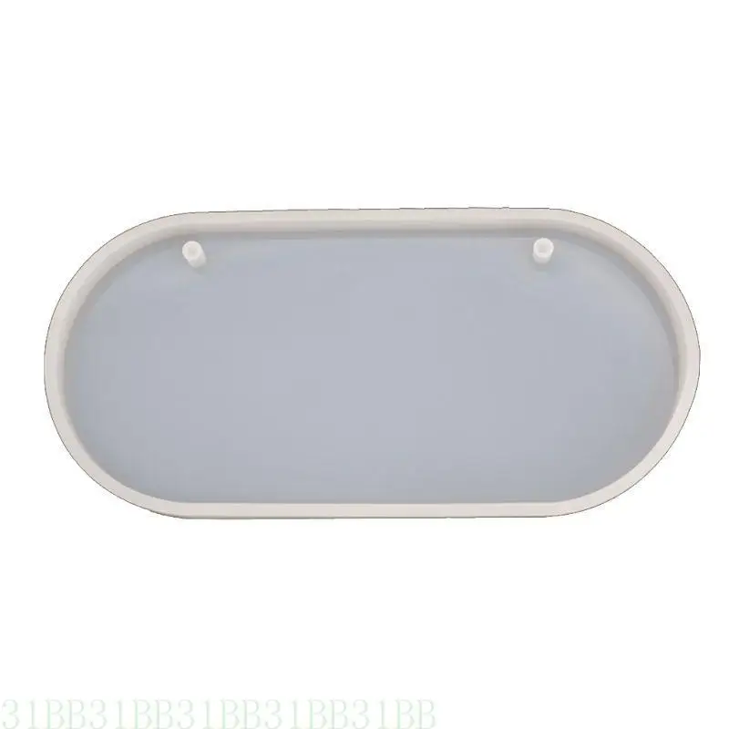 

31BB DIY Door Number Plate Resin Mold Double Hole Clear Silicone Indicator Signs Mold Welcomes Card Epoxy Resin Mold