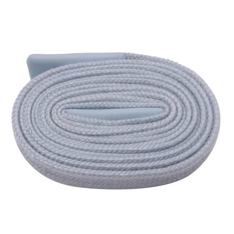 

Coolstring 11MM Wide Flat Tape Epoxy Coverage Tips Grey Flat Rope Light Blue Ends Hoodie Draw Cordon Pajamas Pant Waist Lacet