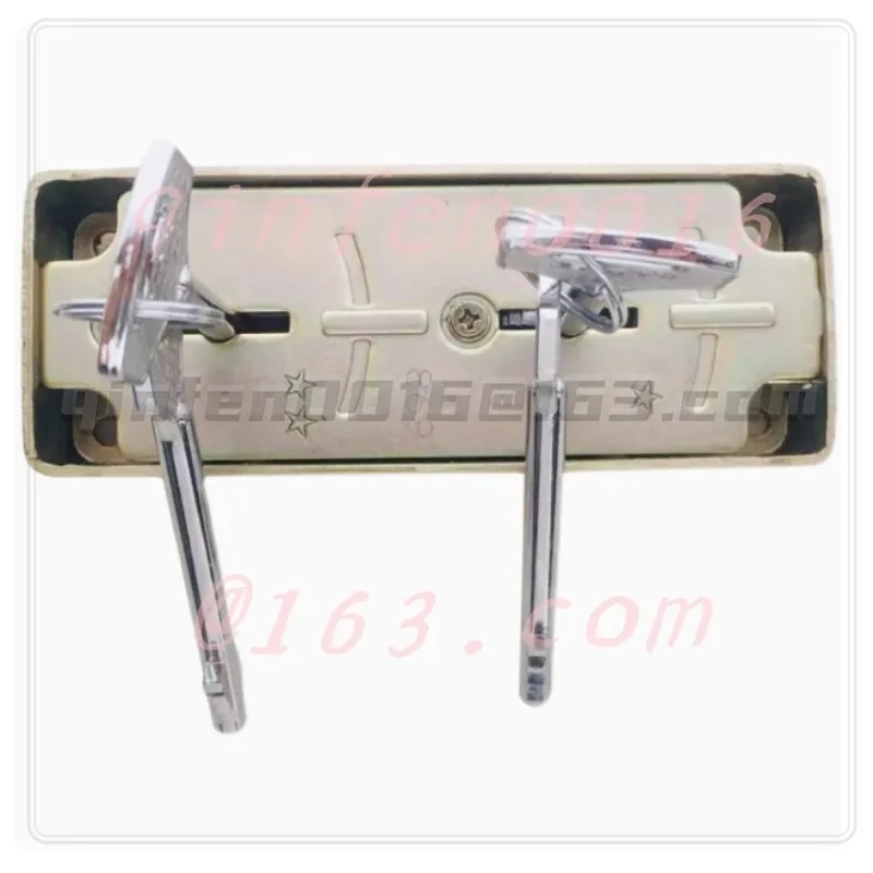 Picture 3: For Bank Vault Door Lock Safe Flagpole Double Blade Key Safe Accessories Old-style Fireproof Lock Core