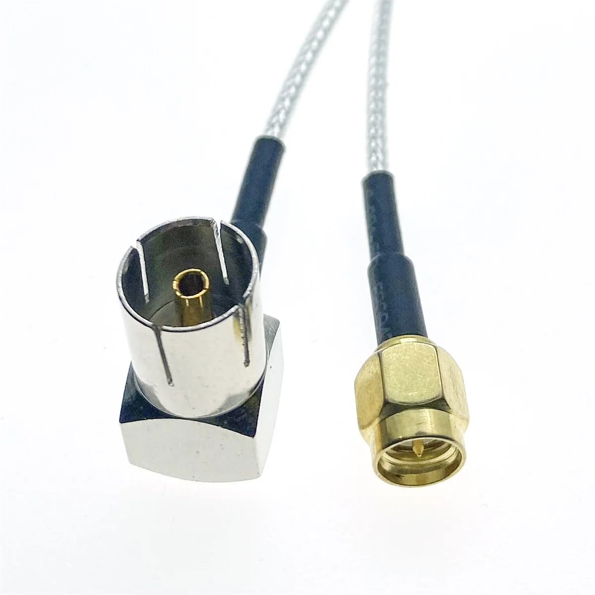 RG316 PAL DVB-T TV IEC FEMALE Right Angle  to SMA MALE plug 50Ohm Low Loss Jumper Coax RF Cable