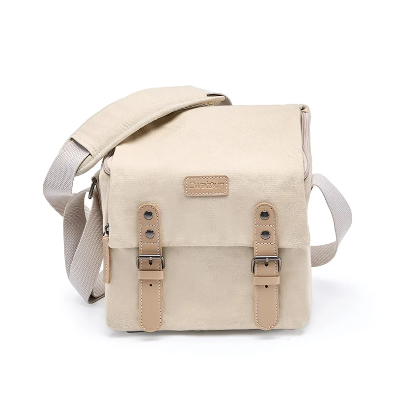 Shoulder canvas camera bag, portable travel micro-single bag, Japanese casual retro SLR camera