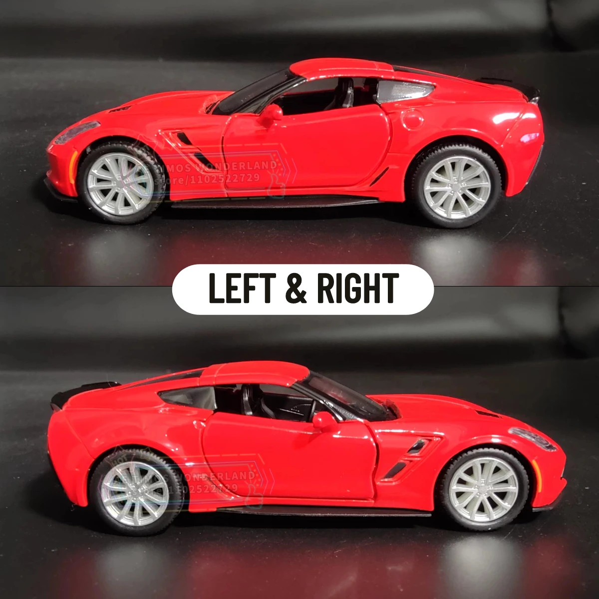 Chevrolet Corvette C7 Replica 1:36 Scale Car Model Miniature Art Figure Metal Diecast Vehicle Home Office Decorative Ornament