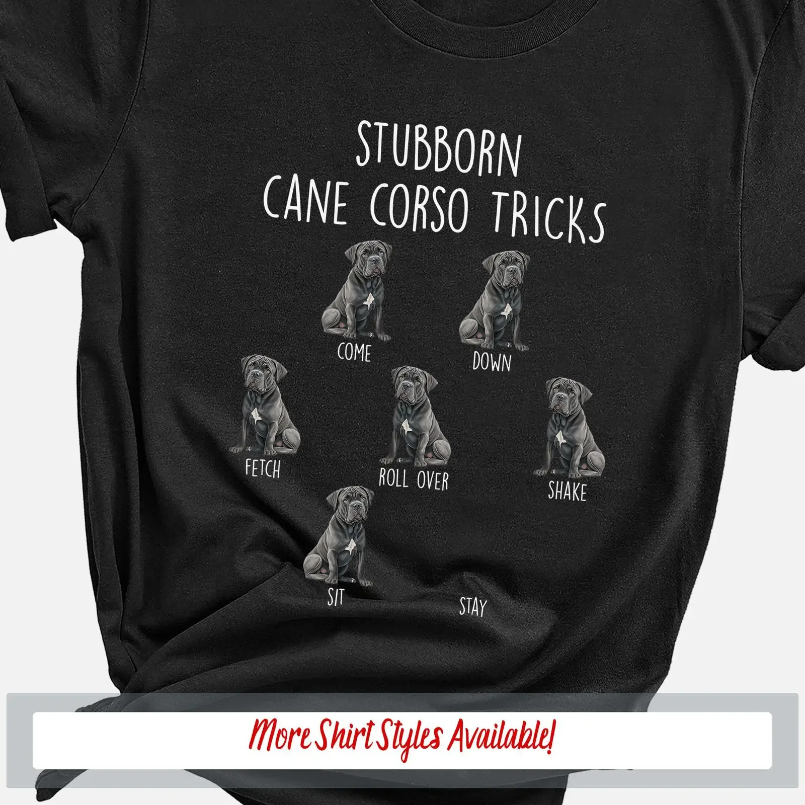 T-shirt drôle pour amoureux des Cane Corso, idéal pour les propriétaires de chiens, papas, mamans, et les passionnés de caninisme – Cadeau d'anniversaire vintage, délavé, unisexe, extensible et élégant