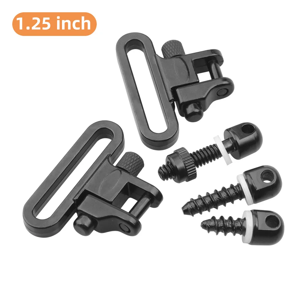 Adattatore per montaggio girevole con imbracatura QD tattico da 1,25 pollici Stacco rapido Clip girevoli per imbracatura da 300 libbre Accessori per pistola giocattolo