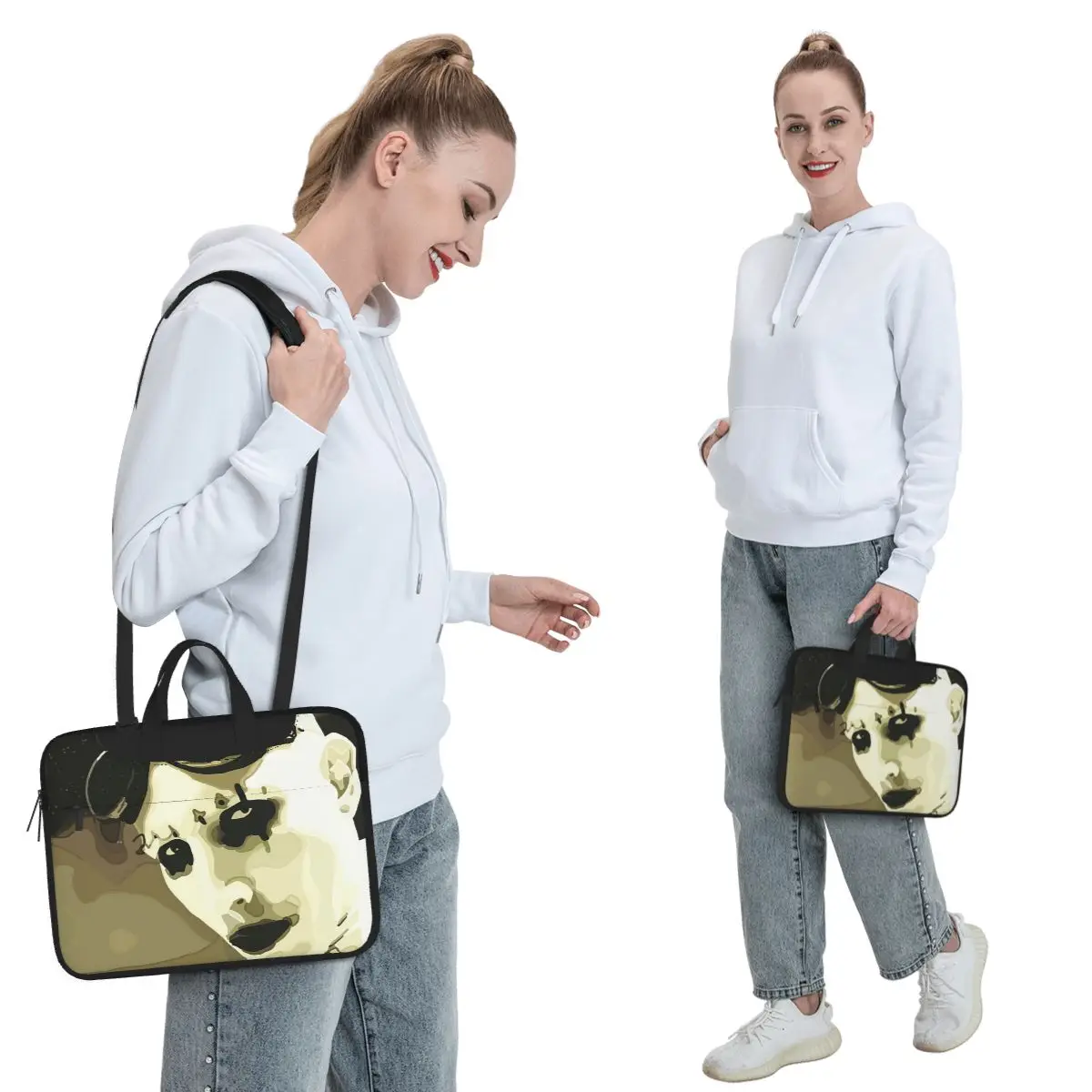 Marilyn Manson Glitch Fan Gift Music Crossbody Laptop Bag Case  Resistant Protective Notebook Pouch for Macbook Pro Lenovo