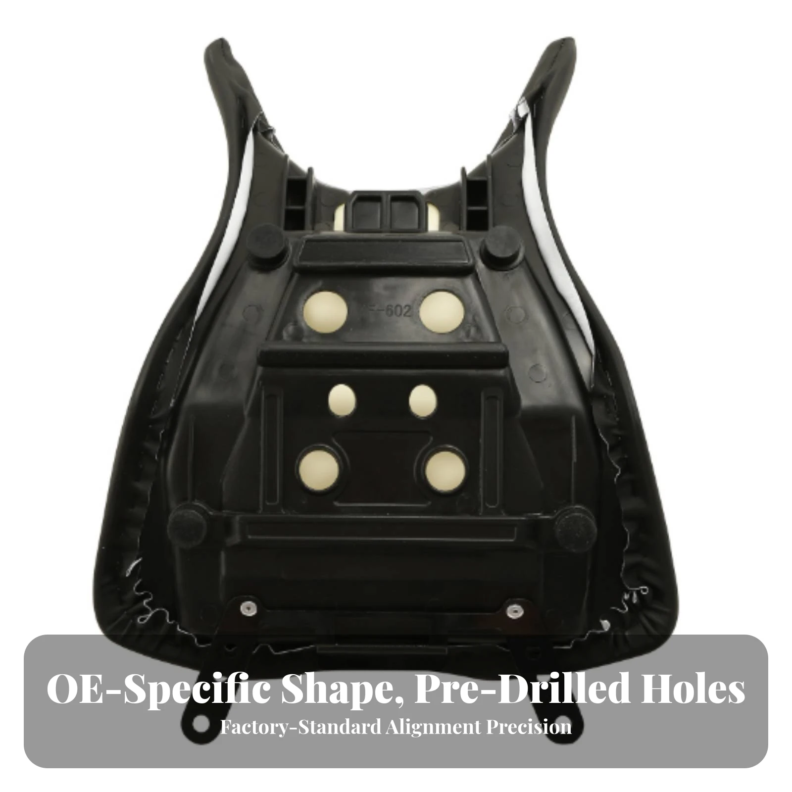 Front Operator Seat Comfortable Front Driver Seat Motorcycle Saddle Contoured Long-Lasting for Motorcyclists, Daily Riding