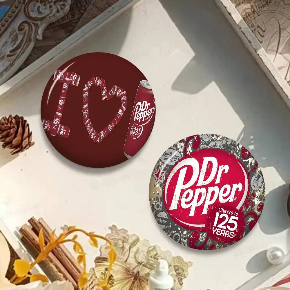 D-Dr P-Pepper Cartoon 58mm Cute Anime Figure Icon Badge Handmade Tinplate Brooch for Backpack Clothes Chest Ornament Gifts