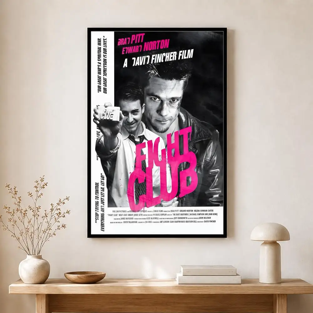 Film-Poster „Fight Club“, selbstklebender Kunst-Aufkleber aus wasserfestem Papier, Wanddekoration für Kaffeehaus, Bar, Zimmer – Detail 12