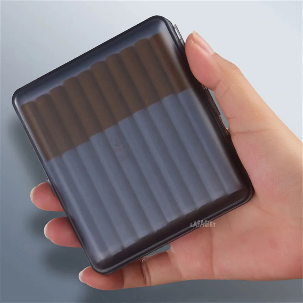 84mm Waterproof Cigarette Case Transparent Matte Folio Tobacco Holder Portable Pocket Storage Smoking Box For Smoker Men Gift