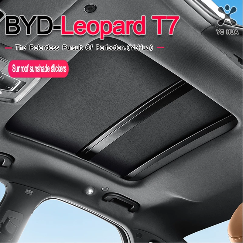

Sunroof Sunshade Fit BYD 2025-26 Formula Leopard Titanium 7 Electrostatic Adsorption Roof Sun Protection Insulation Accessorie