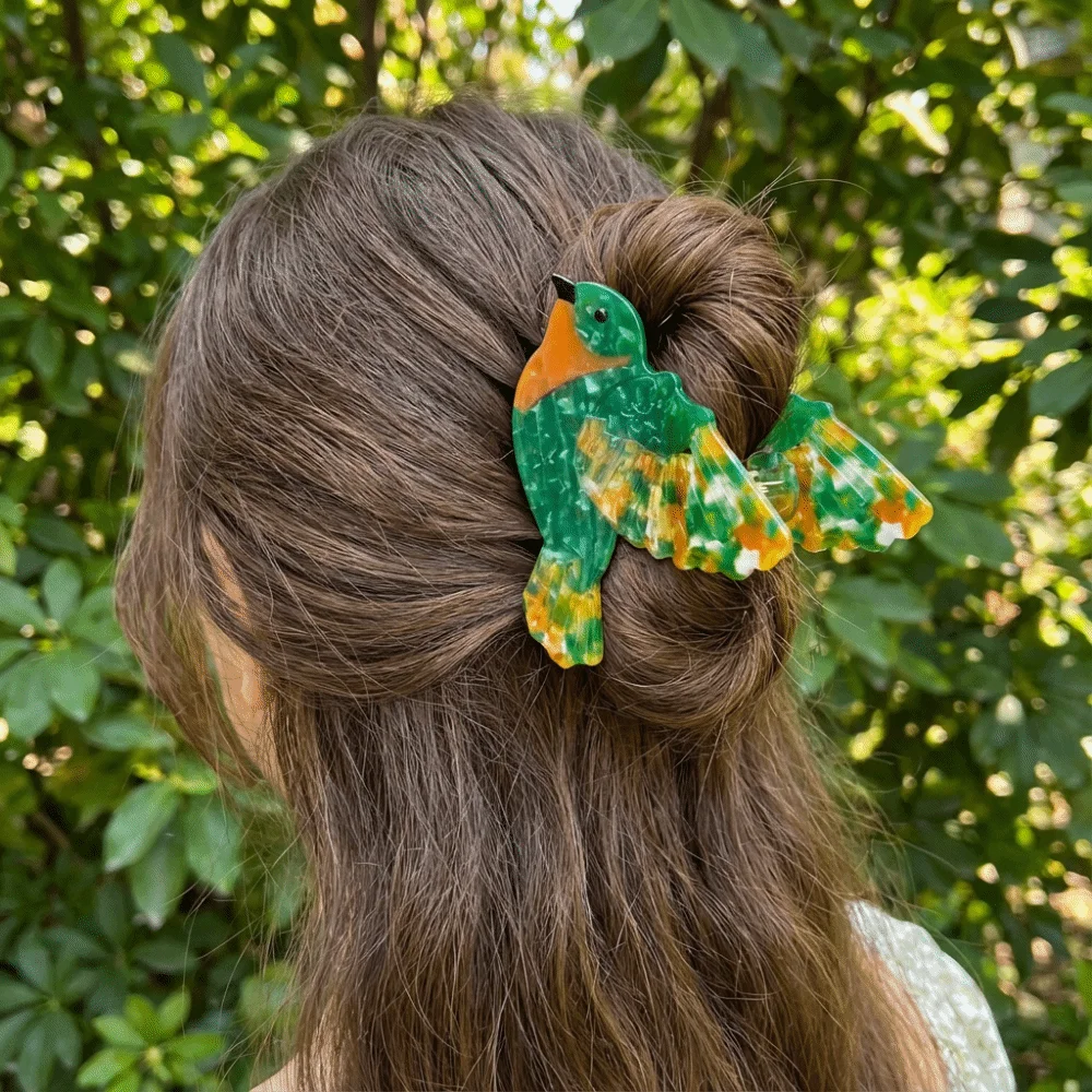 Sweet Parrot Acetic Acid Hair Claw Swallow Duck Bird Hair Clip Headwear Creative Cartoon Animal Shark Clip Daily