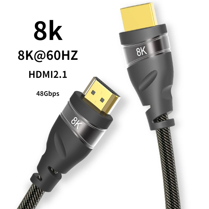 

HDMI-Compatible Cable for Xiaomi Mi Box 48Gbps Digital for PS5 PS4 8K 60HZ 2.1 4K 120HZ HDMI-Compatible Splitter 8K/60Hz Cables