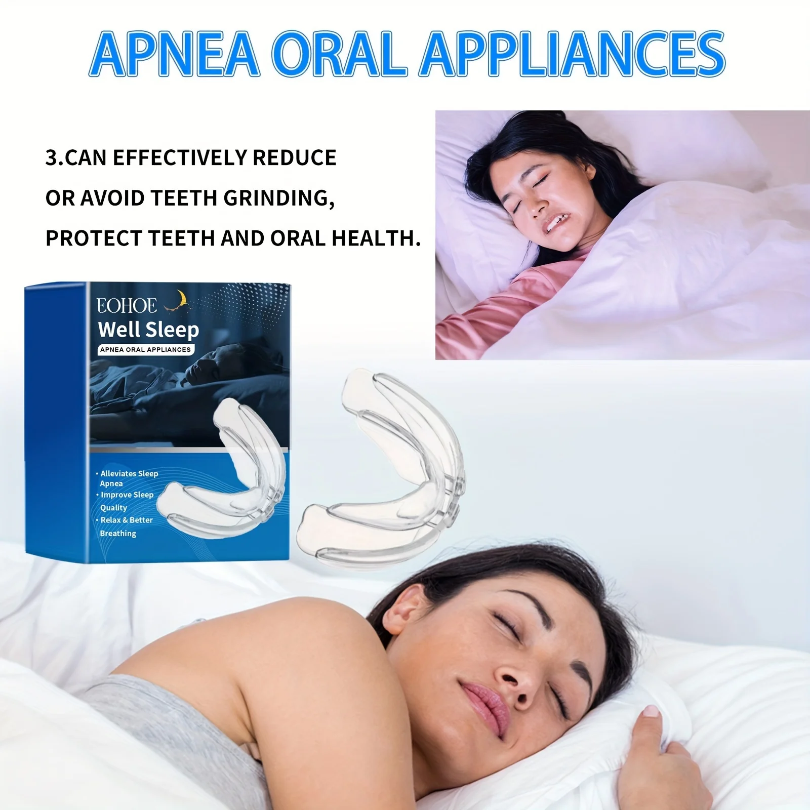 1pc Sleep breathing orthodontic braces for adult teeth maintain correction at night anti-wear, anti-snoring