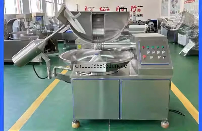Commercial High-Low Speed Variable Frequency Chopper, Emulsifying Equipment for Vegetable Meat, Beef Patties, Sausage & Pet Food