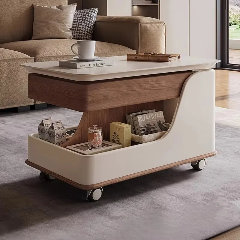 طاولة جانبية ذكية منضدة حديثة بسعر المصنع مع سطح رفع دوار متحرك قابل للتعديل للاستخدام في غرفة النوم وغرفة المعيشة #4