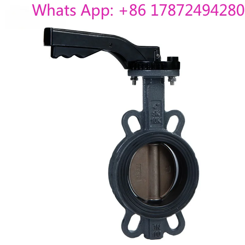 D71XH-10/16C Cast Steel Handle Clamp Butterfly Valve - Manual Ethylene Propylene Seat for Desulfurization