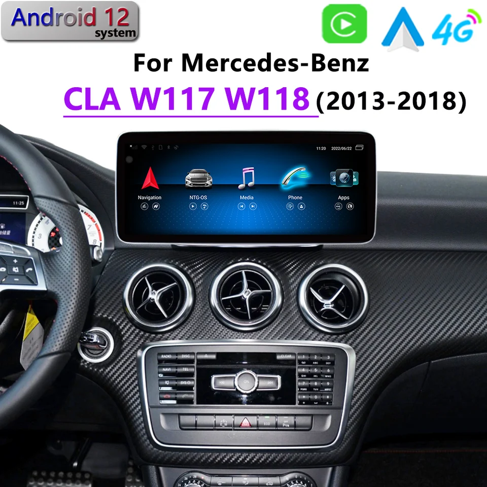 Mercedes-Benz CLA200 2015 12.3インチ Android13 CarPlay GPSナビ