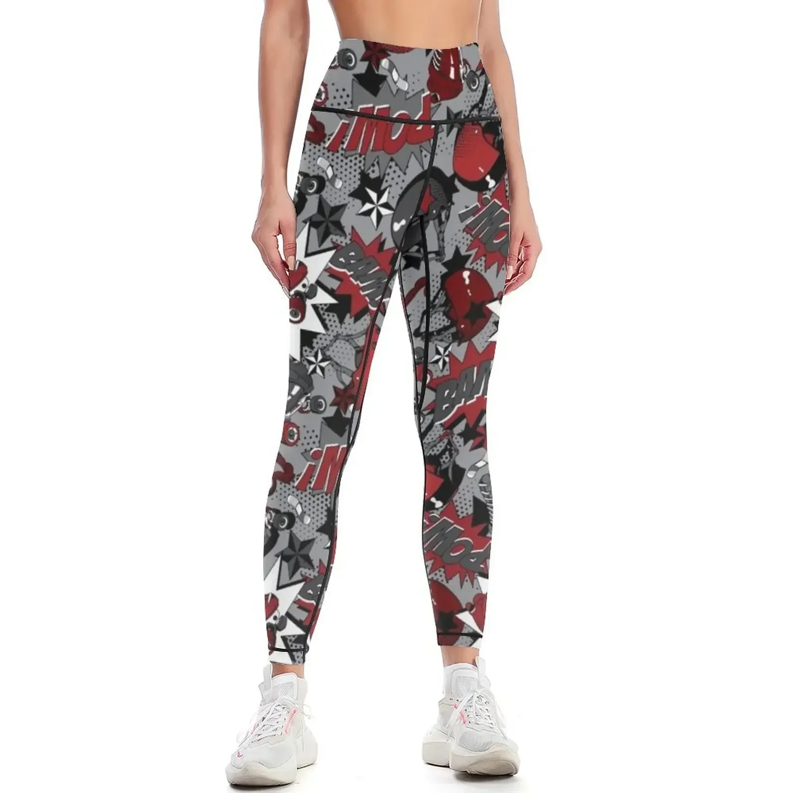 

Roller Derby Slam Leggings Leginsy push up sportswear for gym gym top workout shorts Womens Leggings