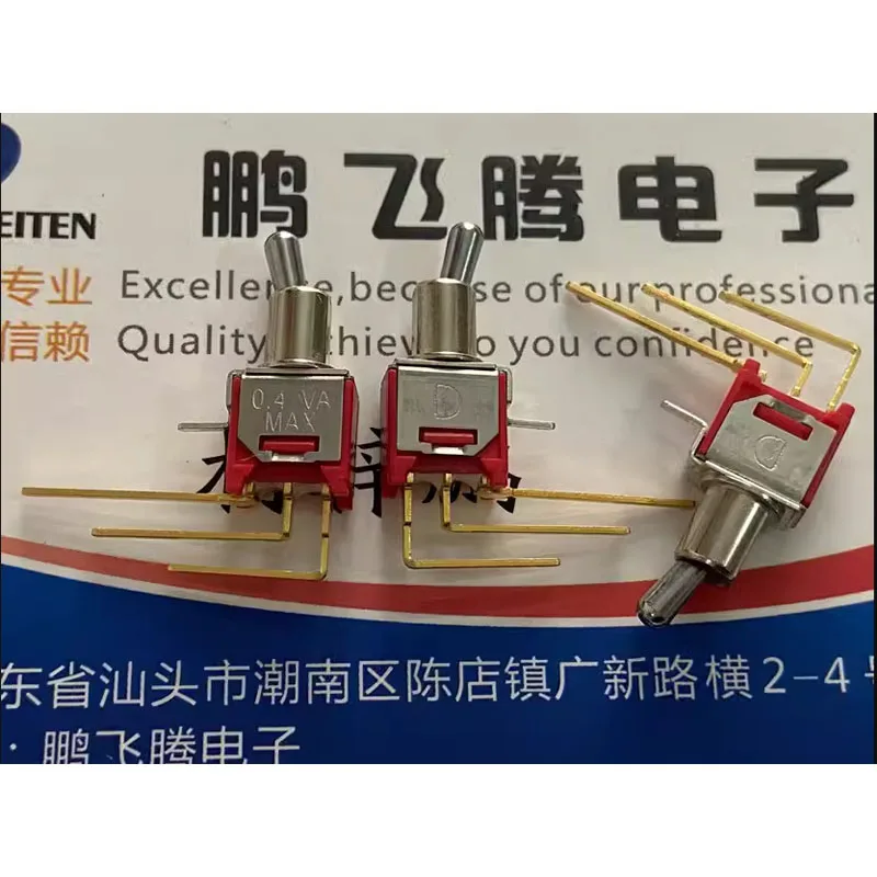 

1pcs/lots bent pin 3 pin 2 position knob side insert side rocker toggle switch 2MS1T2B2M7RES