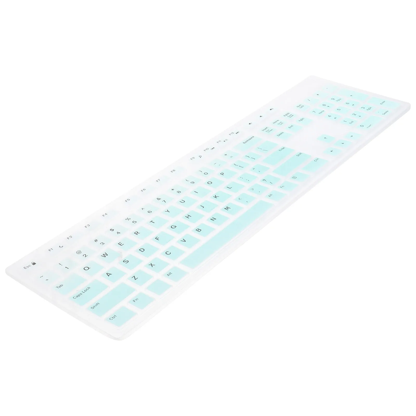 1Pcs Smooth Comfortable Silicone Keyboard Skin Waterproof Dustproof Protective Cover for Kb216 Km636 Optiplex 5250 3050