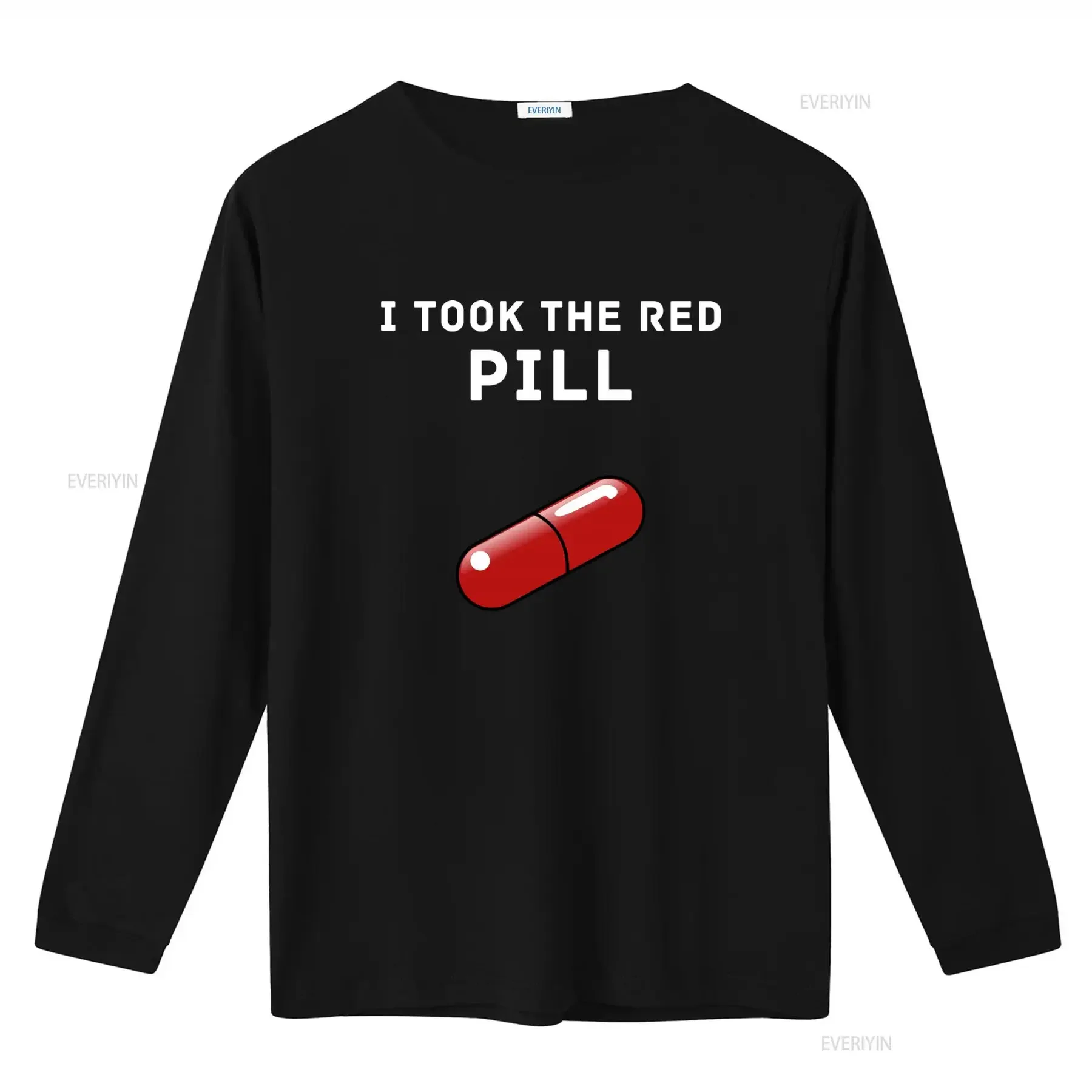 I Took The Red Pill Design Inspired By Matrix T Shirt Casual  vintage Washed Versatile designer clothes Top For Everyday Wear