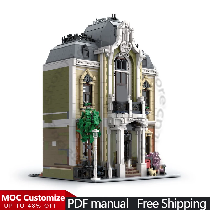 3748 PCS House Street Gideon's House MOC Customize Modular Building Block Model Educational Simple Brick DIY Toy Birthday Gift