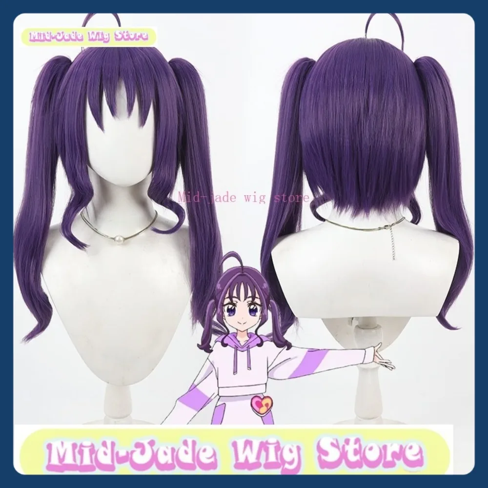 

Магазин париков среднего нефрита Pretty Cure Cure Heart, парик для косплея, аниме, игра, синтетические волосы для ролевых игр, вечеринка на Хэллоуин