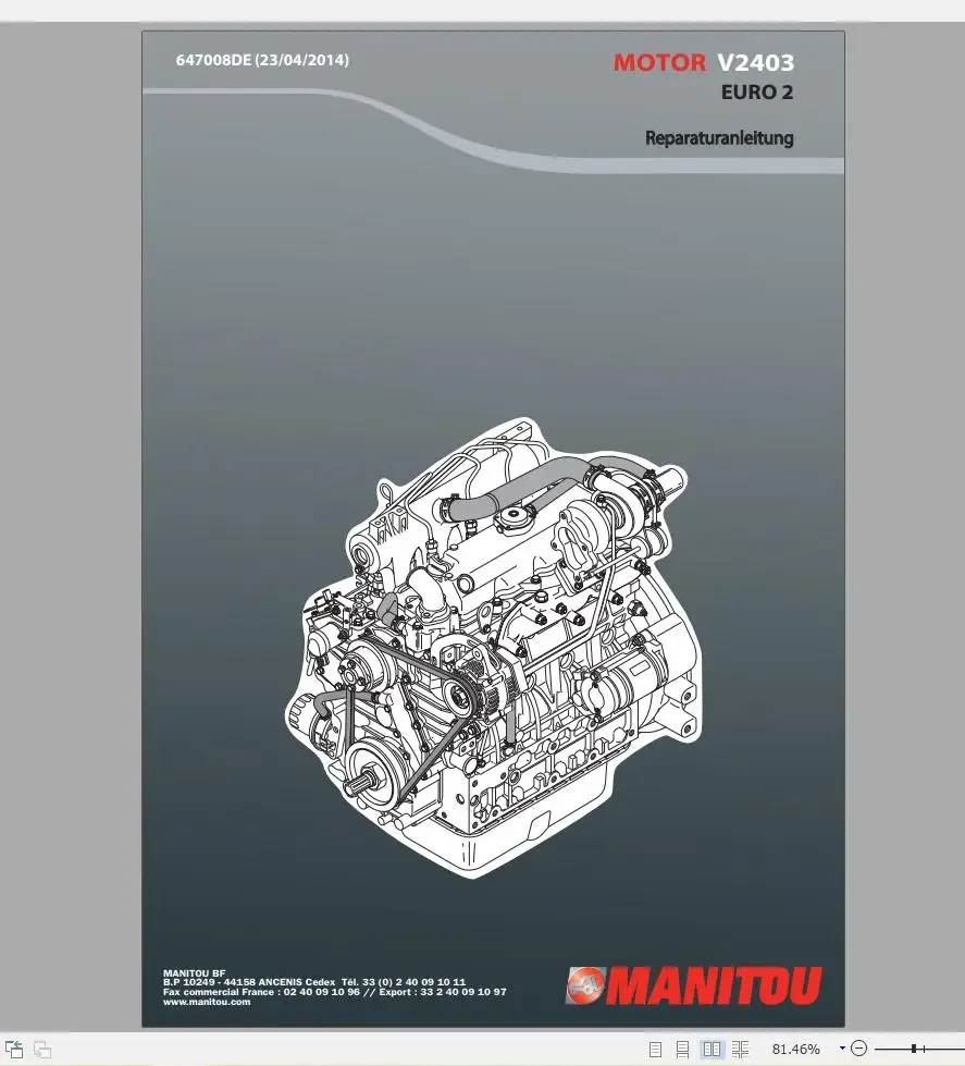 

Manitou Machinery 2,72 ГБ PDF, немецкий язык, 2022, руководство по ремонту DVD