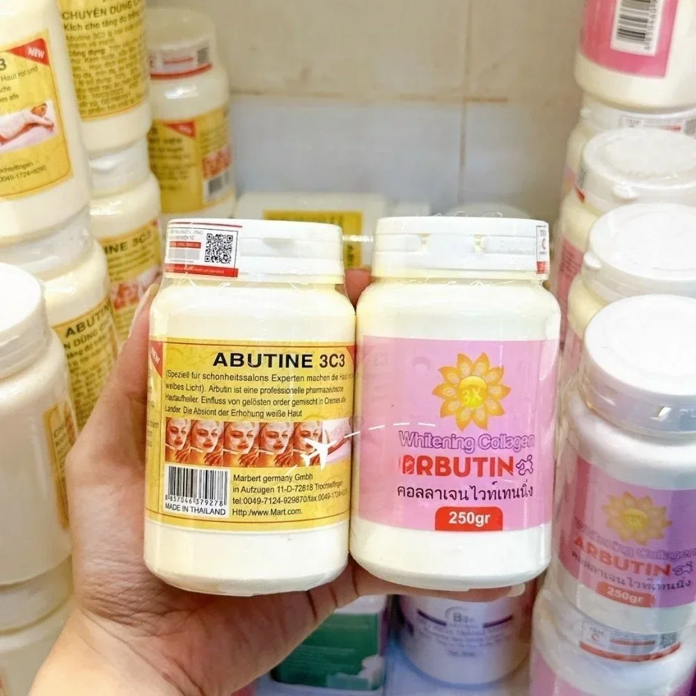 Kem cuerpo Kim trtin ng arbutin 3c3 hủ 250g hàng thái, dónng kem dưng trắng nhanh chuyên s\'cho bàn da trắng SNG hơn