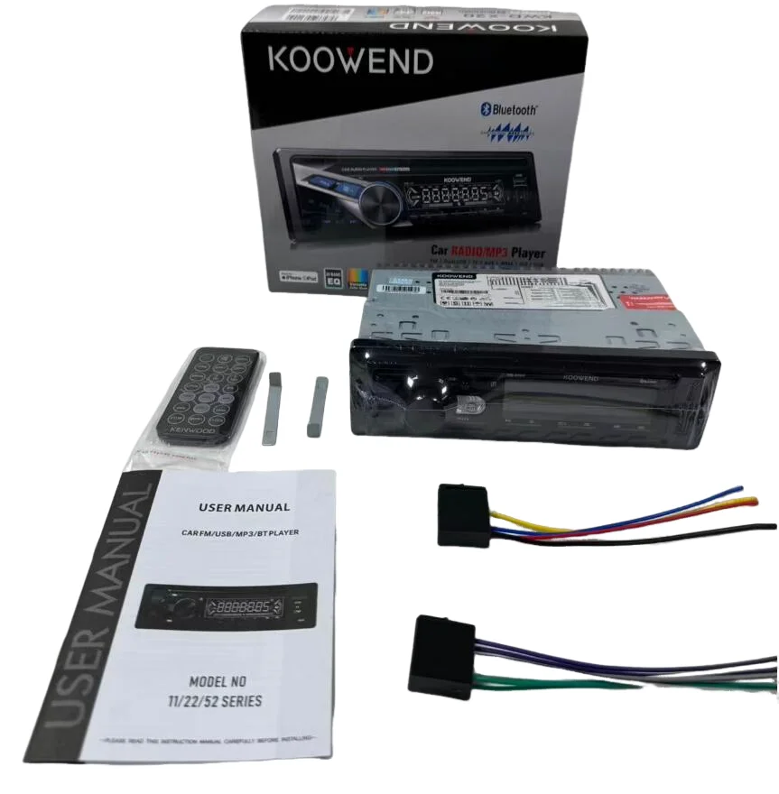 Kenwood KMD-X20 1-DIN Car Digital Media Receiver Bluetooth USB MP3 Player Auxiliary AM/FM Radio Smartphone Compatible & Spotify