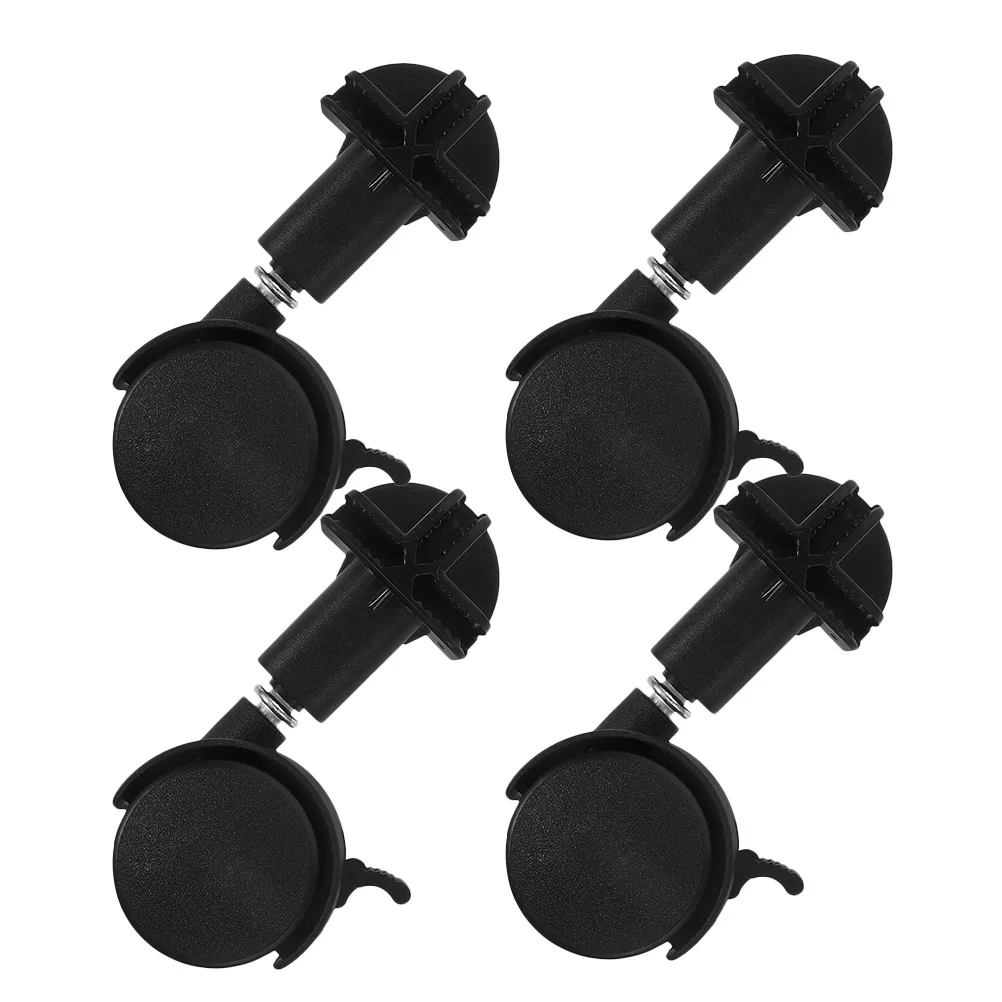 

4pcs Baby Stroller Replacement Black Swivel Casters Plastic Caster Wheels For Furniture Office Chair Table Cabinet Shelf