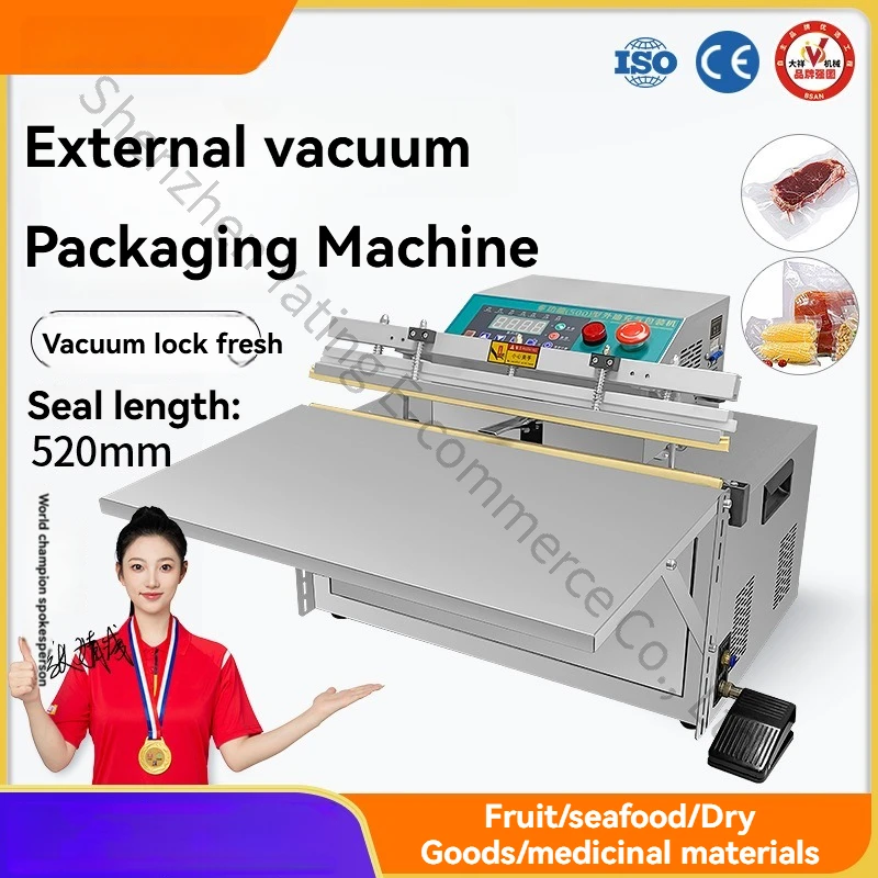 New External Vacuum Packaging Machine Commercial Food and Clothing Electronic Motherboard Plastic Sealing Vacuum Sealing Machine