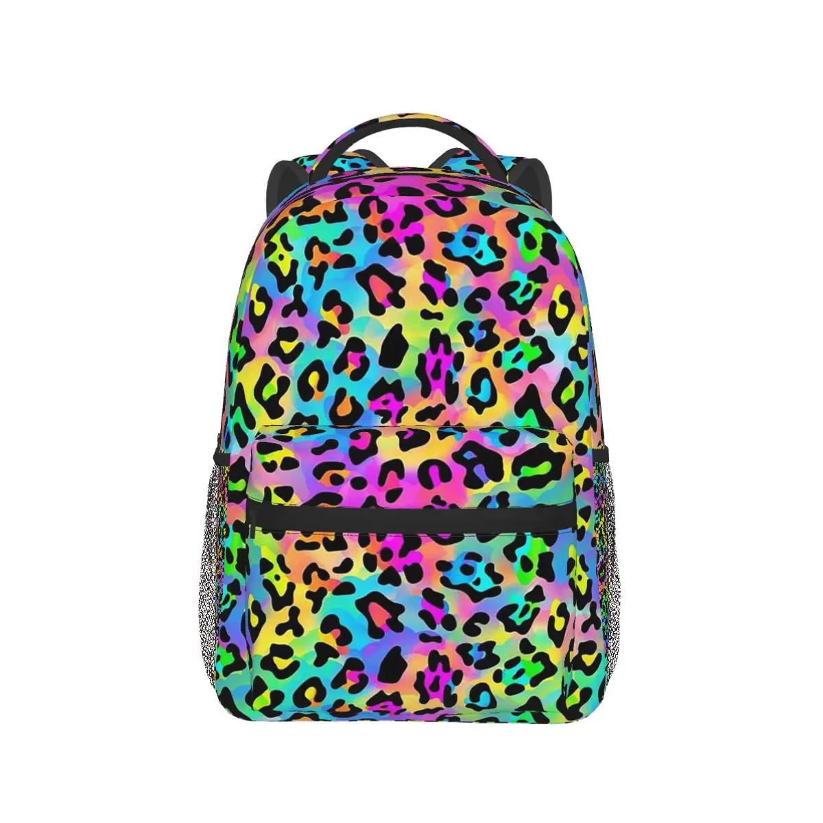 

Colorful Wild Leopard Skin Animal Backpack Hot Sale Daypack Large Capacity Kids BookBag School Bag Shoulder Bags for Men Women