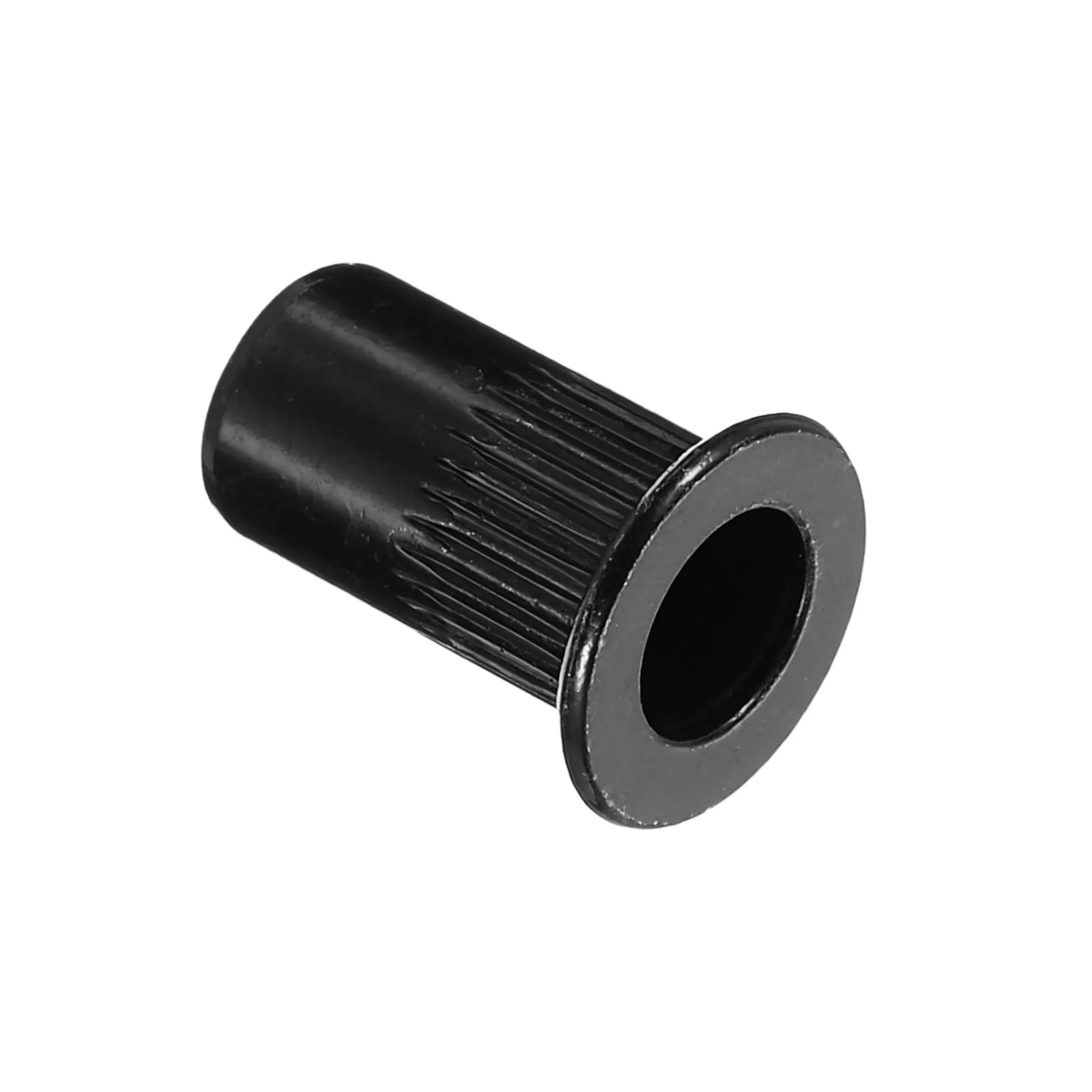 Uxcell 40/60/80pcs M5 M6 M8 M10 M12 Rivet Nuts Carbon Steel Knurled Flat Head Threaded Insert Nut Black