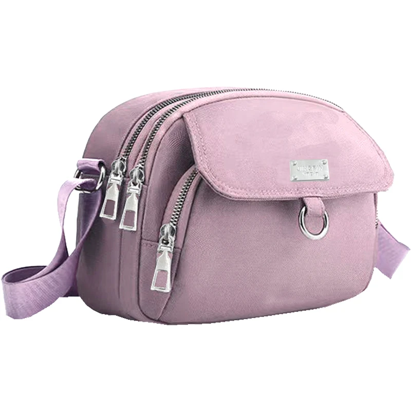 Vielseitige Nylon-Umhängetasche für den Alltag, trendige Umhängetasche mit verstellbarem Riemen und mehreren Taschen für Freizeitaktivitäten für Damen – Detail 5