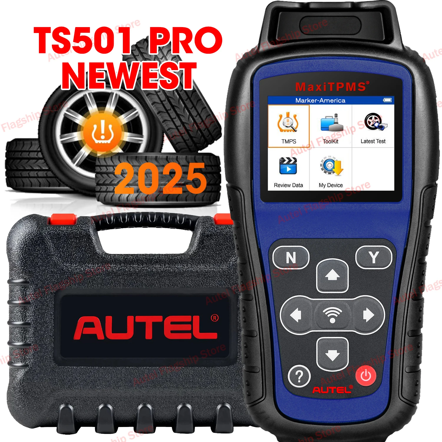 Autel MaxiTPMS TS501 Pro Car TPMS Diagnostic Tool Activate Relearn All TPMS sensors Program Autel MX-sensors PK TS408 TS501