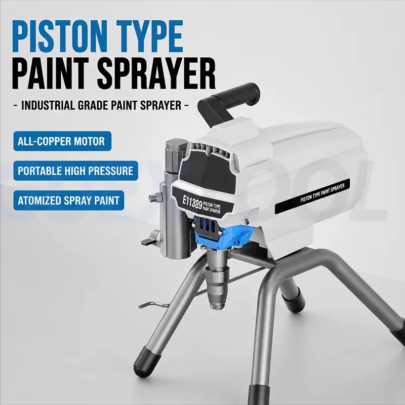 Electric Spray Painting Machine High Pressure Airless Paint Sprayer For Wall Furniture Metal Wood Coating