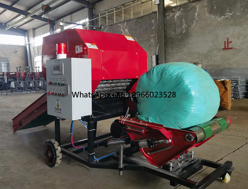 automatic round silage baler and wrapper machine corn silage baler machine in pakistan/silage packing machine square baler