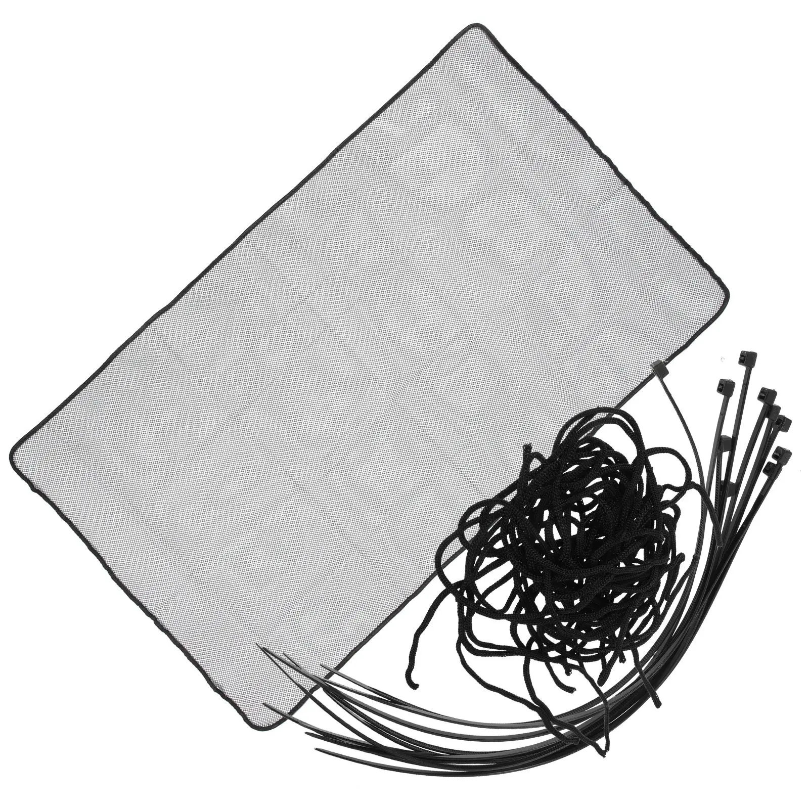 Stair Protection Net Thick Mesh Black 15 Nylon Cords 10 Buckles Baby Pet Safety Balcony Guard Stairs Railing Cover Indoor
